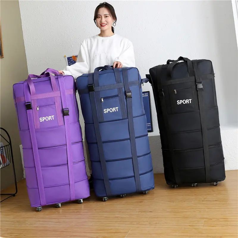 Large Capacity Luggage Bag Durable Waterproof Expendable Wheeled Duffel Bag Travel Bag